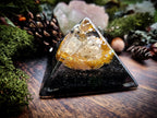 CITRÍNOVÁ PYRAMIDA S KVĚTINOU ŽIVOTA